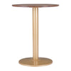 Alto Bistro Table Brown & Gold - ZUO
