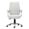 Enterprise Low Back Office Chair White - ZUO