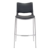 Ace Barstool (Set of 2) Black & Silver - ZUO