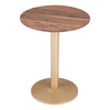 Alto Bistro Table Brown & Gold - ZUO