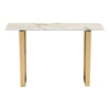 Atlas Console Table White & Gold - ZUO