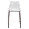 Magnus Barstool (Set of 2) White & Walnut - ZUO
