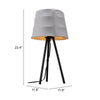 Mozzi Table Lamp Gray & Black - ZUO