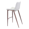 Magnus Barstool (Set of 2) White & Walnut - ZUO
