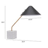 Pike Table Lamp Black & White - ZUO