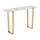 Atlas Console Table White & Gold - ZUO