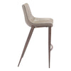 Magnus Barstool (Set of 2) Brown & Walnut - ZUO