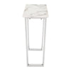 Atlas Console Table White & Silver - ZUO