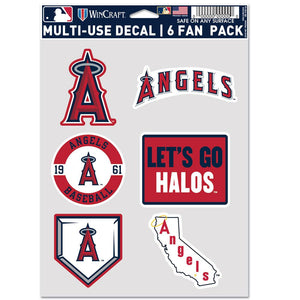 Los Angeles Angels Decal Multi Use Fan 6 Pack - WinCraft