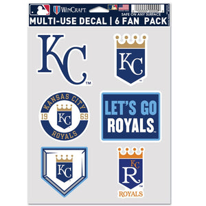 Kansas City Royals Decal Multi Use Fan 6 Pack - WinCraft