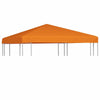 Gazebo Top Cover Orange Polyester with PVC coating 10x10 feet - vidaXL