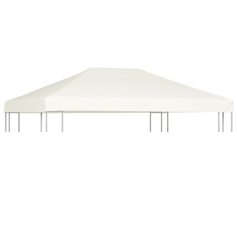Gazebo Top Cover Cream White Polyester with PVC coating - vidaXL