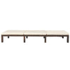 Sunlounger Brown PE Rattan Standard Adjustable Armrests - vidaXL