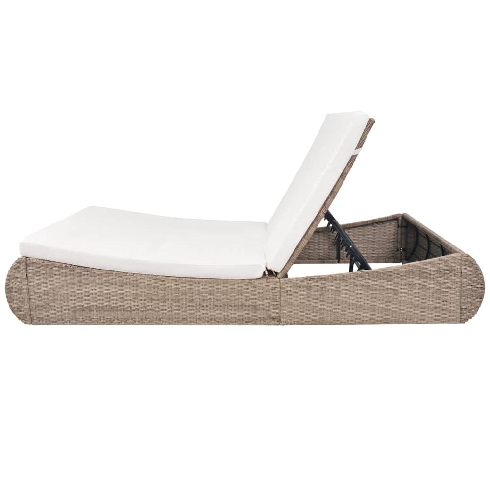Sun Bed Beige - vidaXL