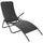 Sun Lounger Black PE rattan, Powder-coated steel Standard - vidaXL