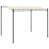 Gazebo Set of 2 Cream White and Black Polyester Large Durable - vidaXL