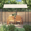 Gazebo Set of 2 Cream White and Black Polyester Large Durable - vidaXL