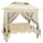 Garden Swing Chair Cream White Polyester and Powder-Coated Steel - vidaXL