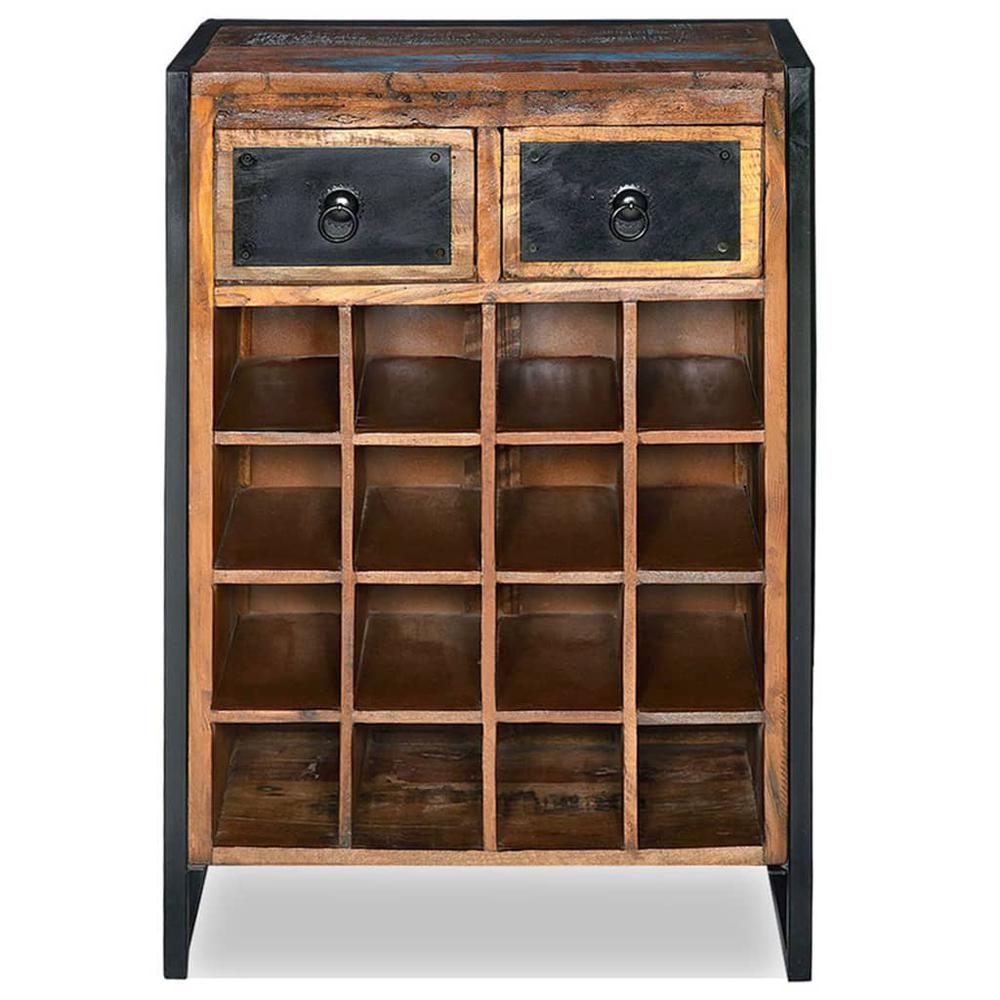 vidaXL Wine Rack for 16 Bottles Solid Reclaimed Wood, 244831
