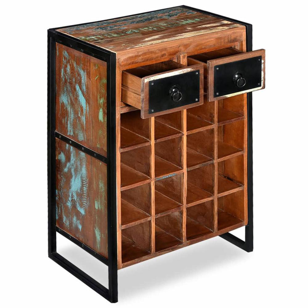 vidaXL Wine Rack for 16 Bottles Solid Reclaimed Wood, 244831