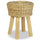 Stool Natural Natural Rattan, Solid Teak Standard Durable - vidaXL