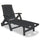 Sun Lounger Anthracite Plastic Standard Foldable Sun Lounger - vidaXL
