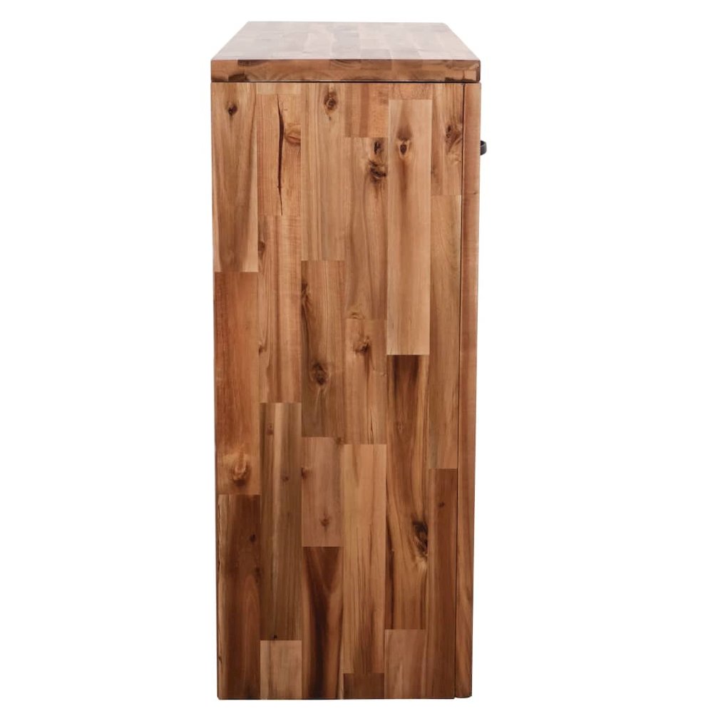 Console Table Natural Wood Solid Acacia Wood Medium Console Table - vidaXL