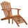 Garden Chair Brown Solid acacia wood Standard Foldable - vidaXL