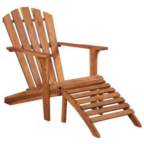 Garden Chair Brown Solid acacia wood Standard Foldable - vidaXL