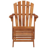 Garden Chair Brown Solid acacia wood Standard Foldable - vidaXL