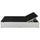 Sunlounger White and Black Poly Rattan and Powder-Coated Steel - vidaXL