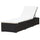 Sunlounger Brown and cream white - vidaXL