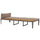 Garden Sunbed Brown Solid Acacia wood Regular Adjustable Armrests - vidaXL