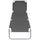 Sunlounger Grey Powder-coated steel 74.4 x 22.8 x 10.6 in - vidaXL