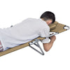 Sunlounger Taupe Powder-Coated Steel Standard Foldable - vidaXL