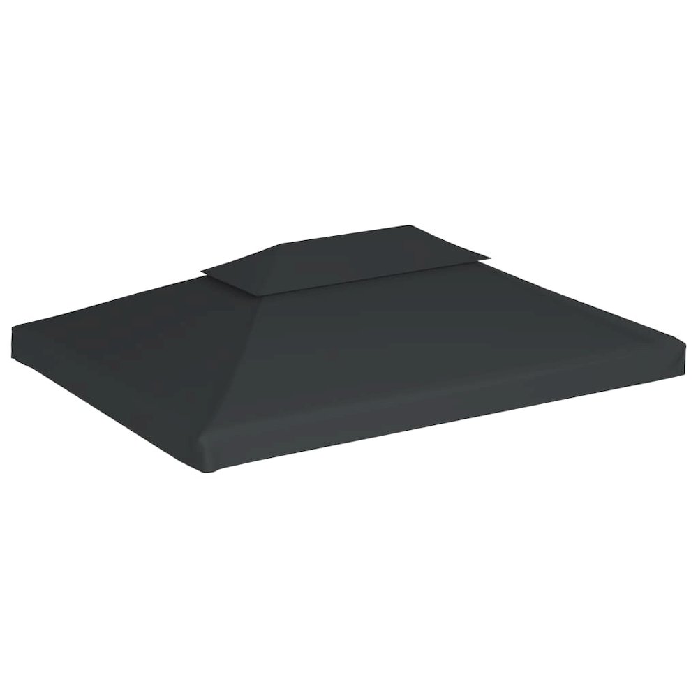 Gazebo Top Cover Anthracite Polyester with PVC coating - vidaXL