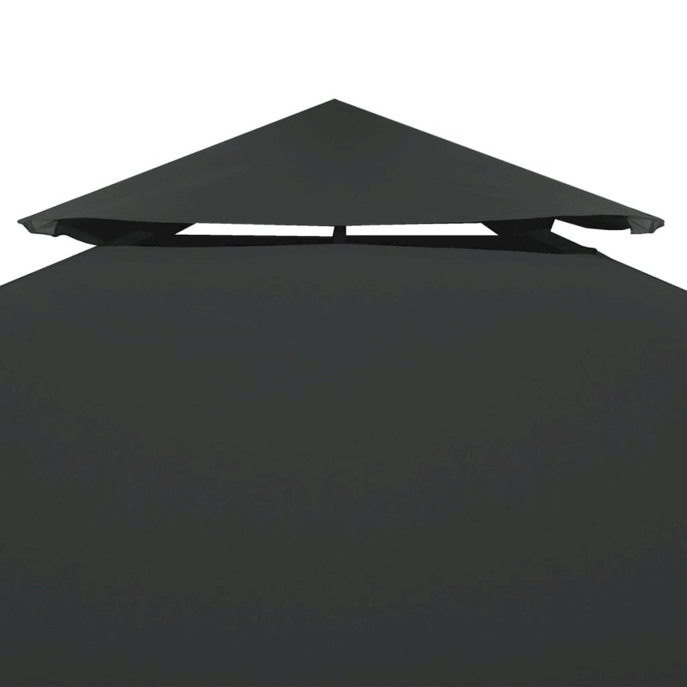 Gazebo Top Cover Anthracite Polyester with PVC coating - vidaXL
