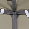 Gazebo Top Cover Beige Polyester with PVC coating 9.8 x 9.8 feet - vidaXL