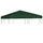Gazebo Top Cover Green Polyester with PVC coating 10x10ft - vidaXL