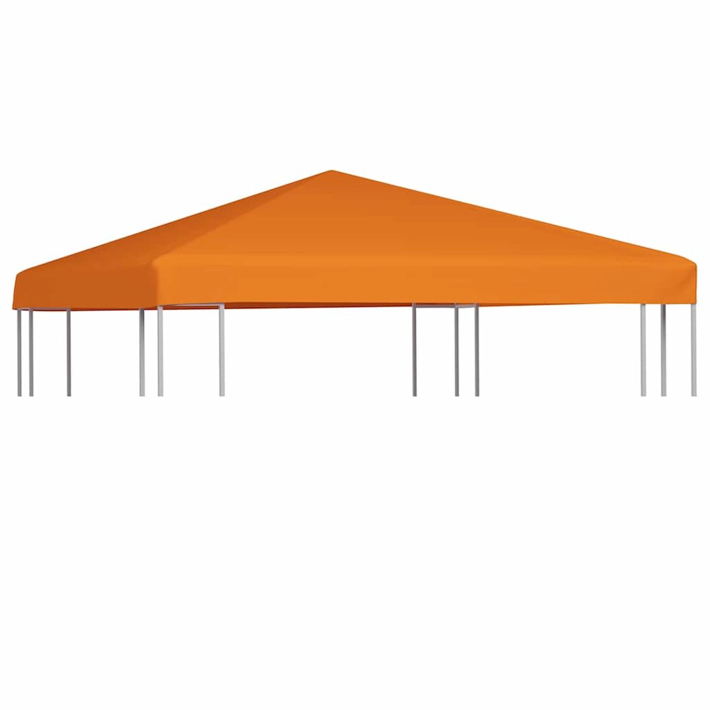 Gazebo Top Cover Orange Polyester with PVC coating 10x10 feet - vidaXL