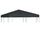 Gazebo Top Cover Grey Polyester with PVC coating 9.8 x 9.8 ft - vidaXL