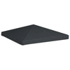 Gazebo Top Cover Grey Polyester with PVC coating 9.8 x 9.8 ft - vidaXL