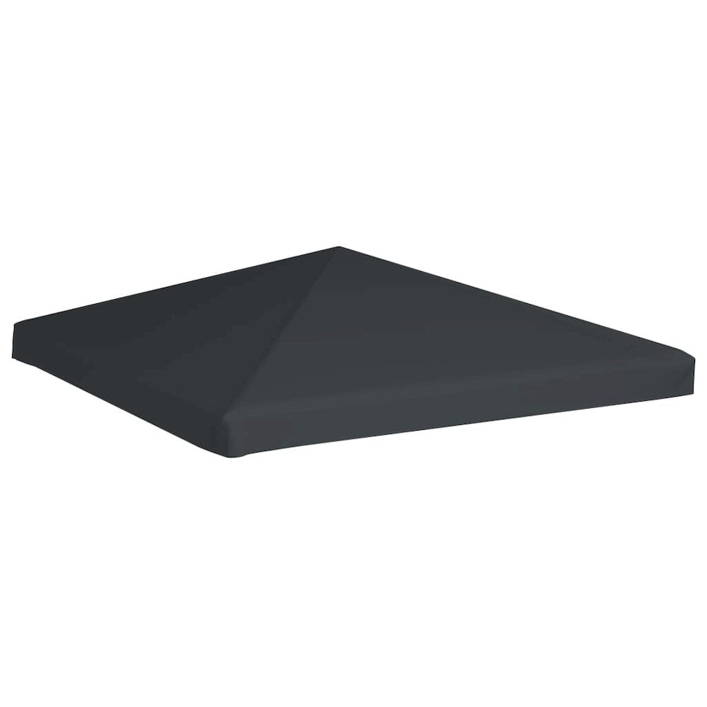 Gazebo Top Cover Grey Polyester with PVC coating 9.8 x 9.8 ft - vidaXL