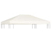 Gazebo Top Cover Cream White Polyester with PVC coating - vidaXL