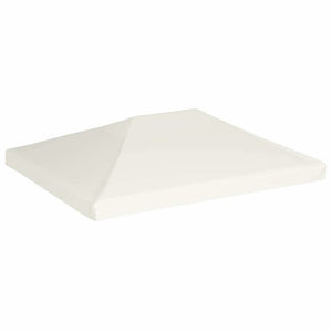 Gazebo Top Cover Cream White Polyester with PVC coating - vidaXL