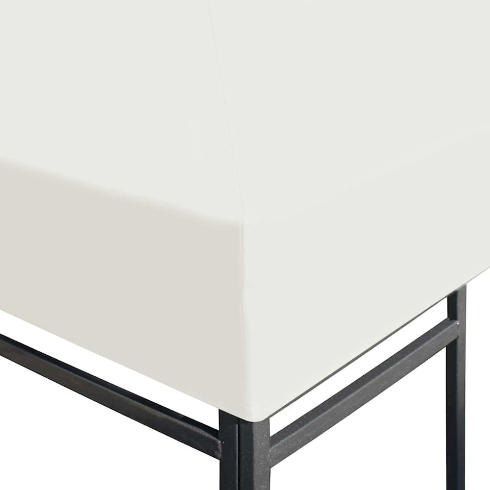 Gazebo Top Cover Cream White Polyester with PVC coating - vidaXL