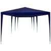 Party Tent Blue Polyethylene Roof and Steel Frame 10x30 ft - vidaXL