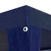 Party Tent Blue Polyethylene Roof and Steel Frame 10x30 ft - vidaXL