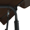 Garden Swing Seat Coffee Powder-coated steel frame - vidaXL