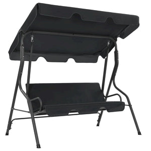 Garden Swing Chair Anthracite Powder-coated steel 66.9x43.3x60.2 in - vidaXL
